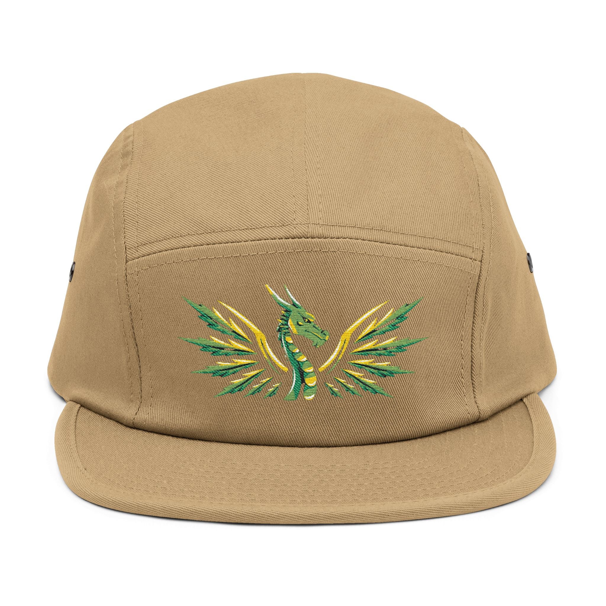Embroidered Phoenix 5-Panel Cap — GO! WITH NIKO - GO! WITH NIKO LLC