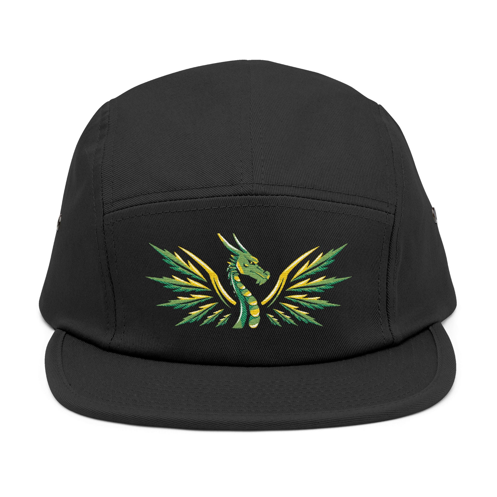 Embroidered Phoenix 5-Panel Cap — GO! WITH NIKO