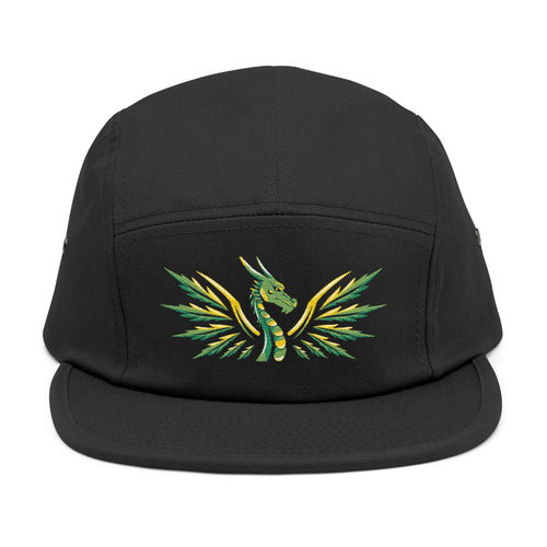 Embroidered Phoenix 5-Panel Cap — GO! WITH NIKO