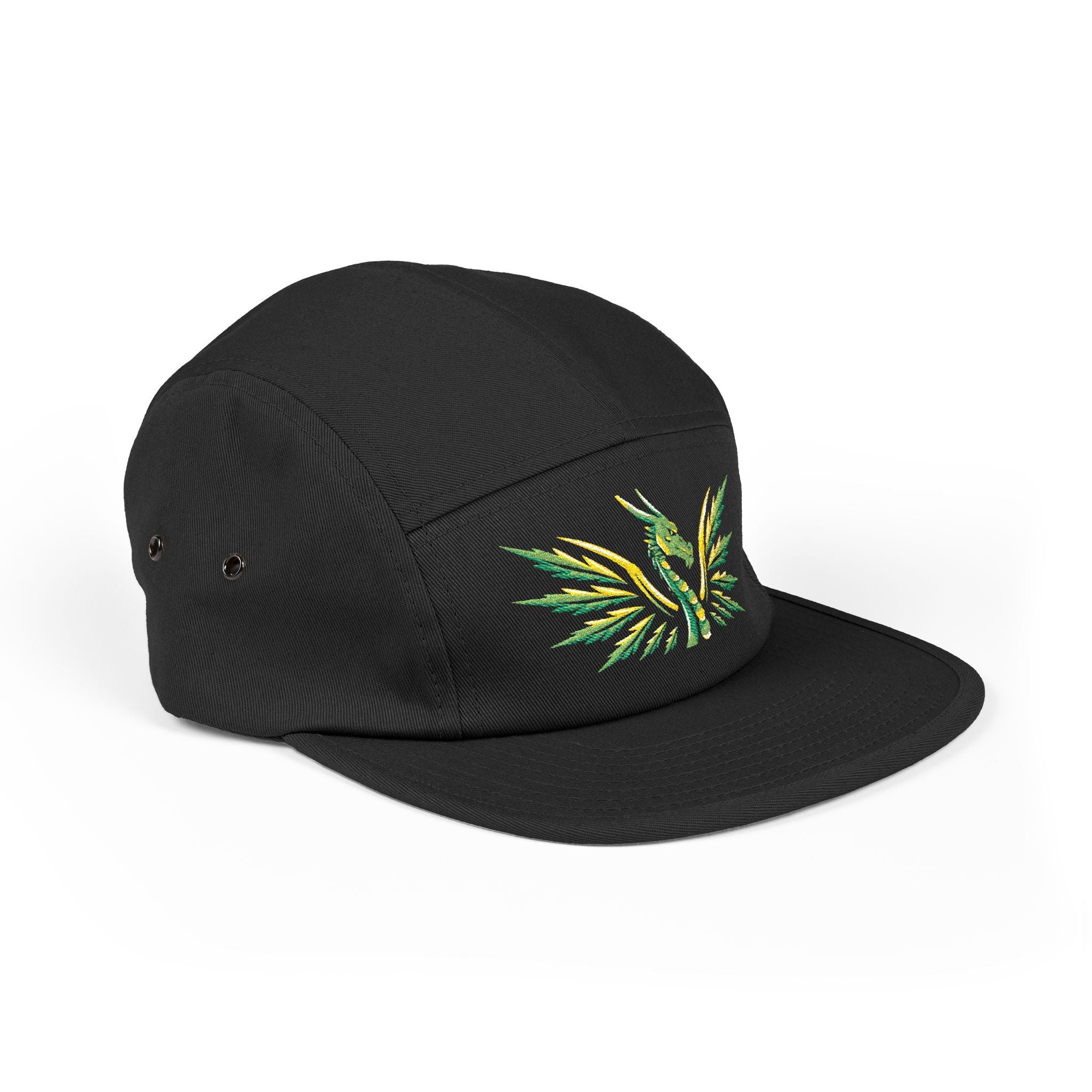 Embroidered Phoenix 5-Panel Cap — GO! WITH NIKO