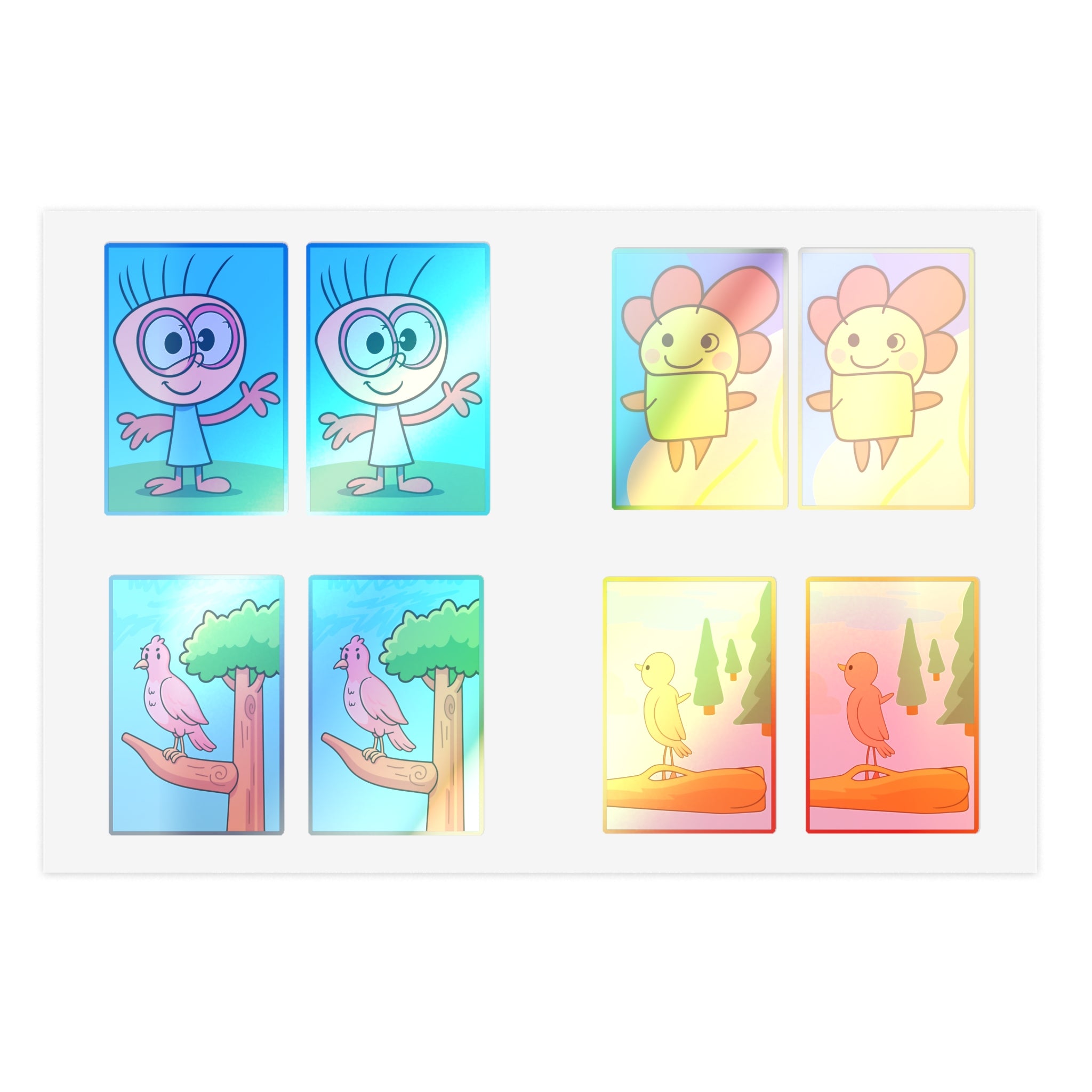 My daughter drew these Cute Cartoon Character Sticker Sheet — Kids’ Fun Planner & Scrapbook Stickers - GO! WITH NIKO LLC