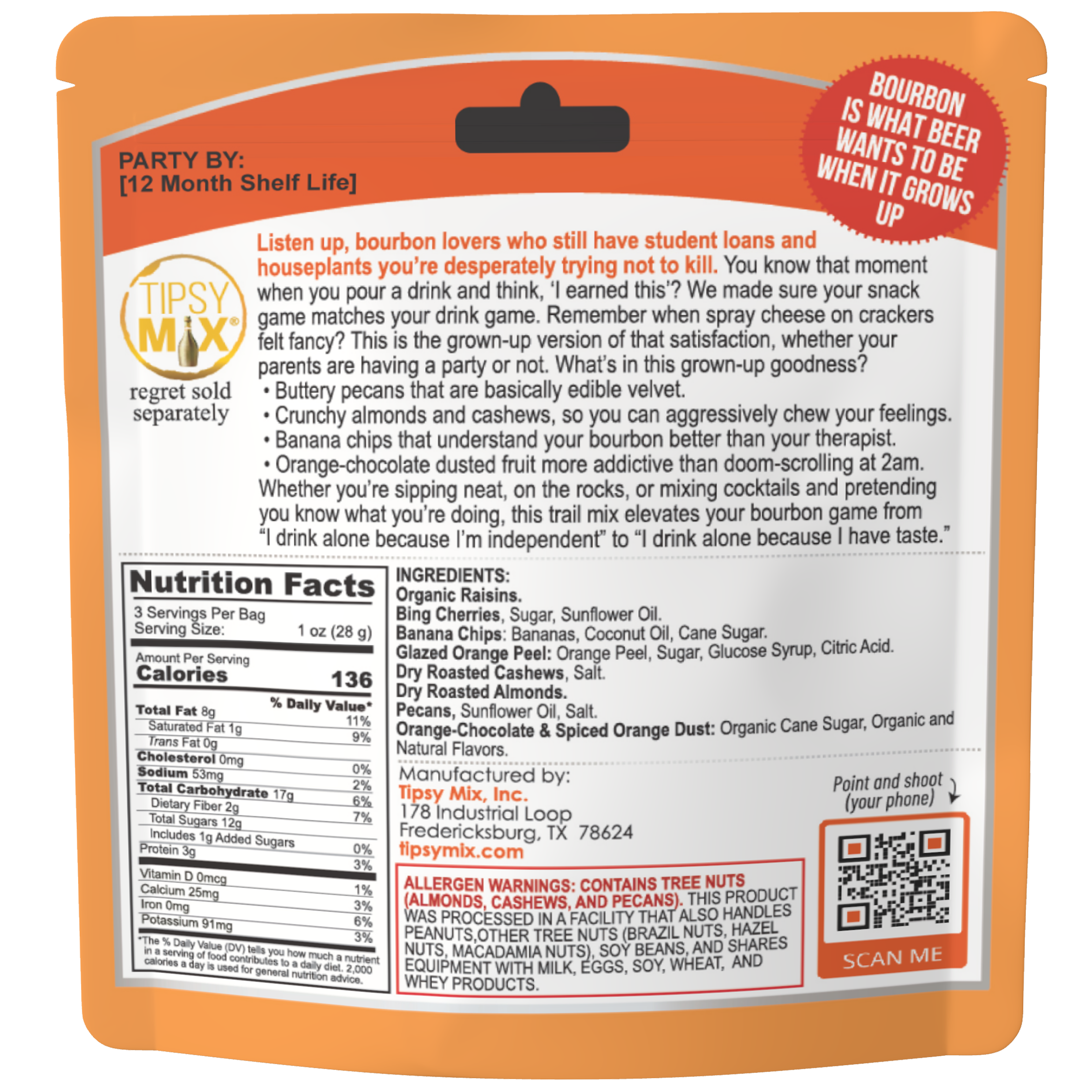 TIPSY MIX LIQUOR-PAIRED TRAIL MIX