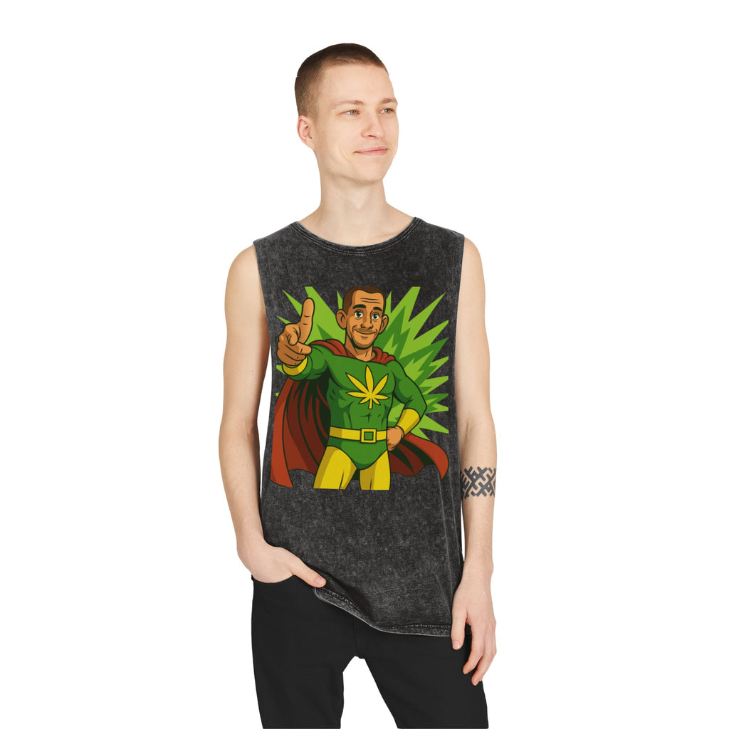 Tank Top — 'Go! With Niko' Superhero Cannabis Graphic