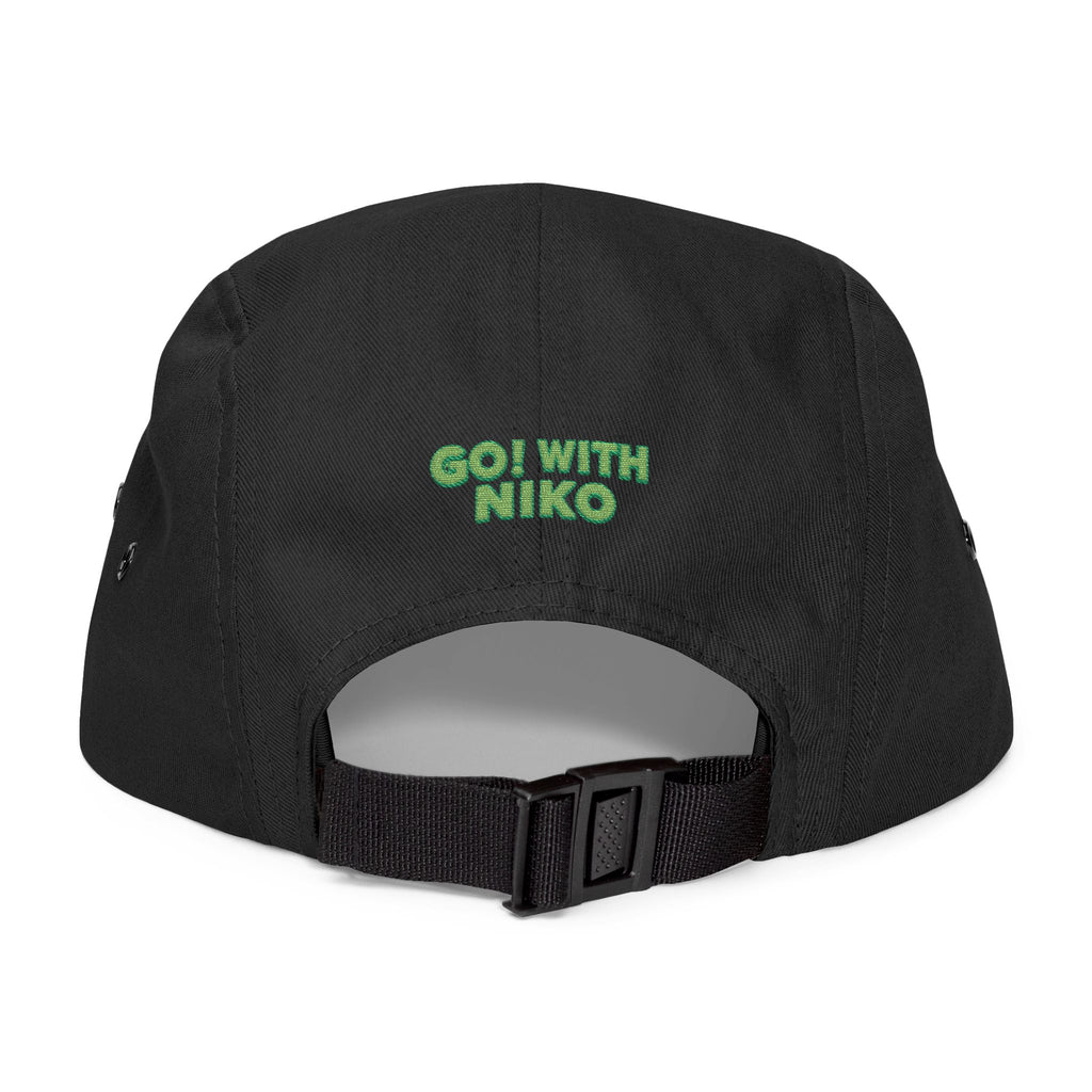 Embroidered Phoenix 5-Panel Cap — GO! WITH NIKO