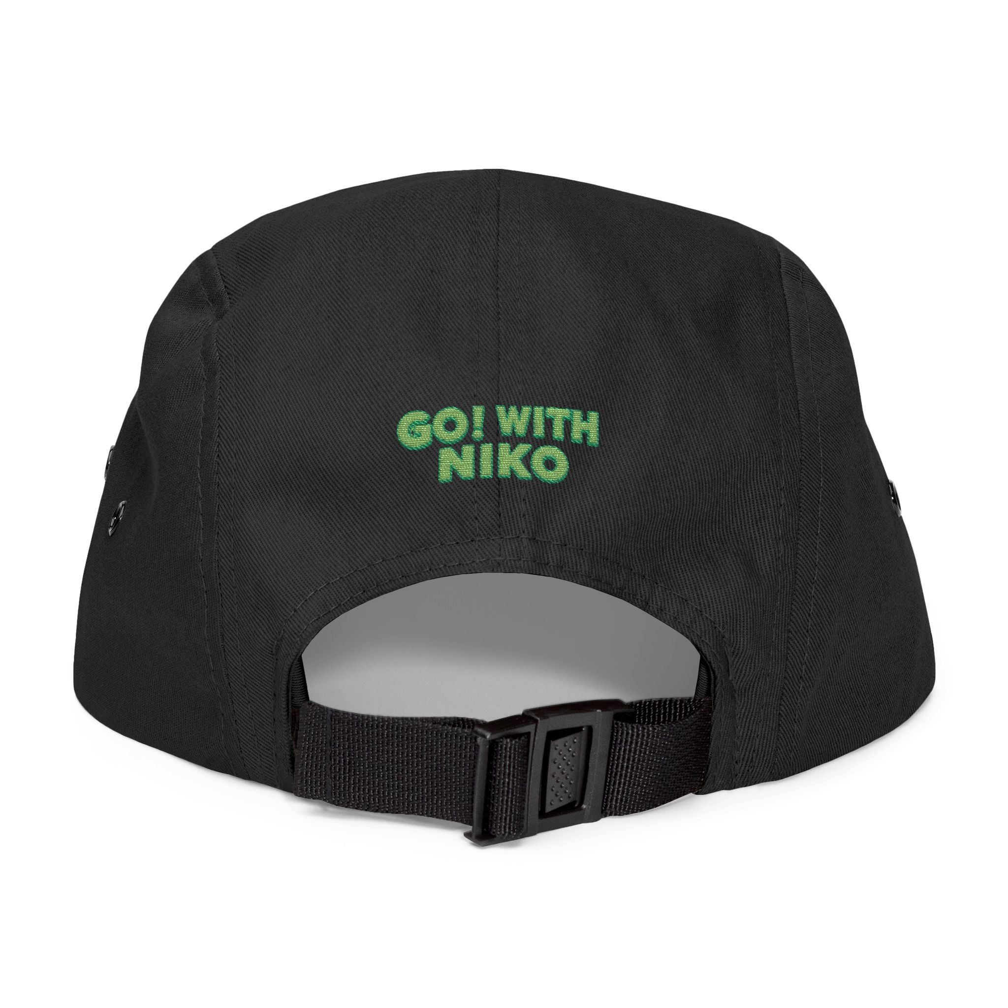 Embroidered Phoenix 5-Panel Cap — GO! WITH NIKO