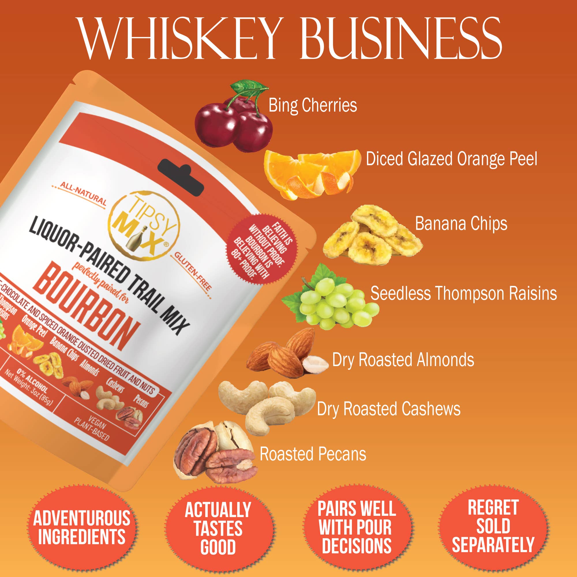 TIPSY MIX LIQUOR-PAIRED TRAIL MIX