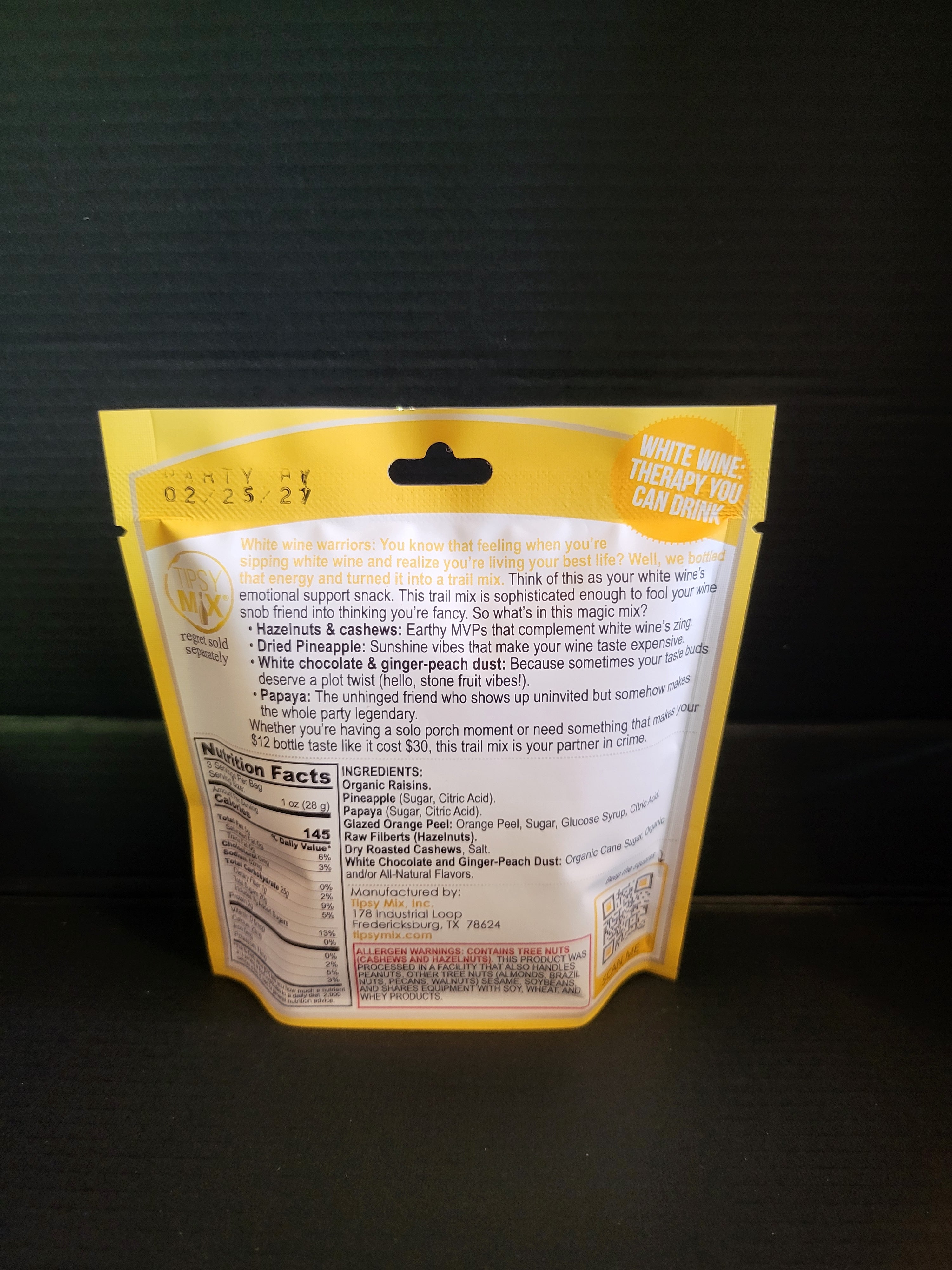 TIPSY MIX WINE-PAIRED TRAIL MIX(0% ALCOHOL)